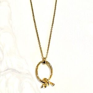 Gold Sailor’s Knot Pendant Necklace